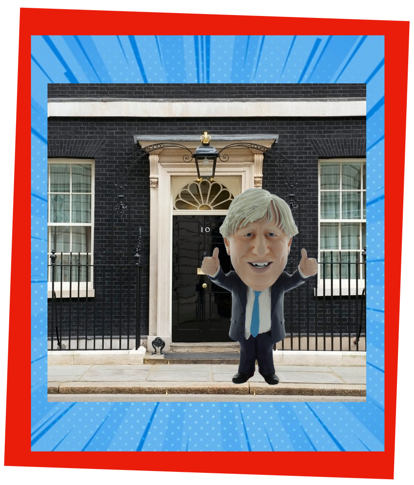 Boris Johnson outside number 10.