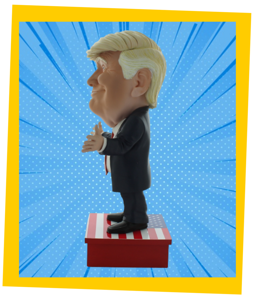 Donald Trump, Hand painted, lifelike PVC figurine of your favourite World Leader.