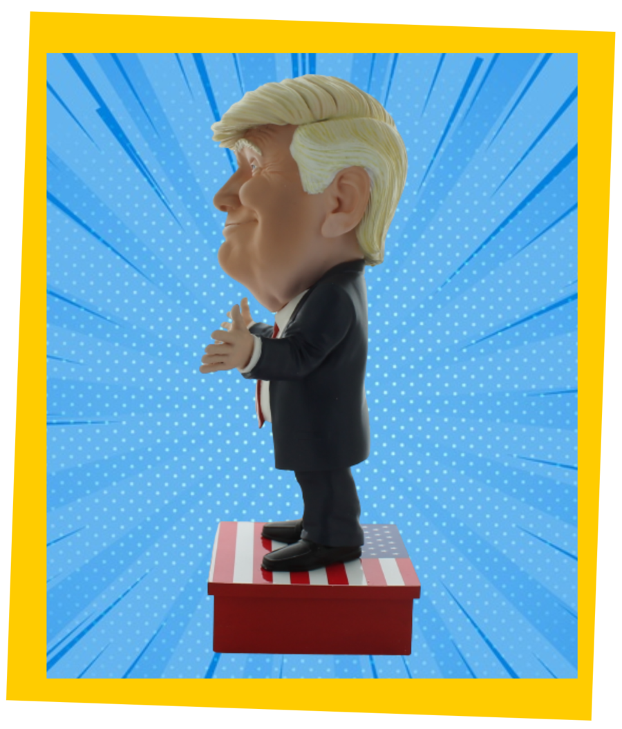 Figurine Mimiconz Donald Trump – 20 Cm – PVC – Leaders Mondiaux – Neuf Sous Blister