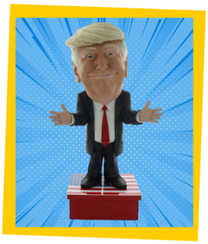 
                  
                    Donald Trump, Hand painted, lifelike PVC figurine of your favourite World Leader.
                  
                